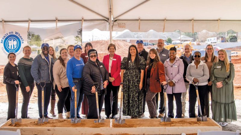 Meals on Wheels of Greenville staff at the groundbreaking ceremony for the new facility.