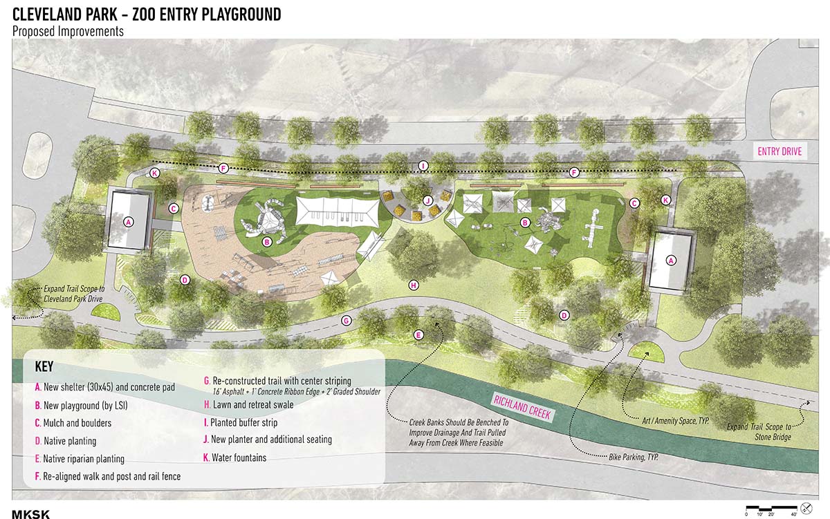 Cleveland Park playground map
