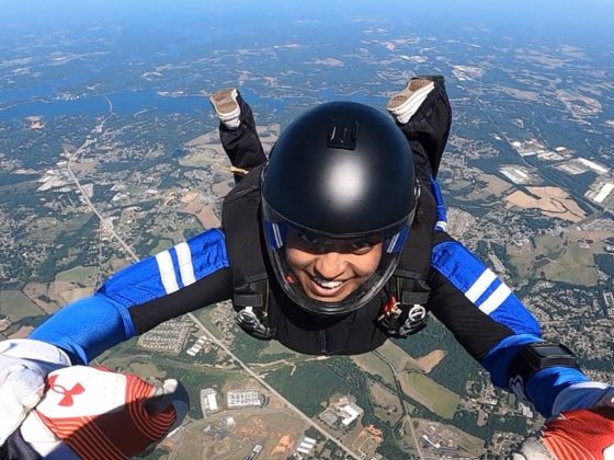 skydiving