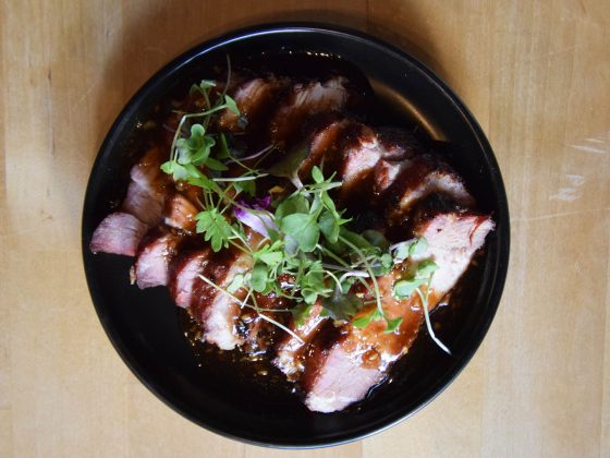 Slow cooked pork belly